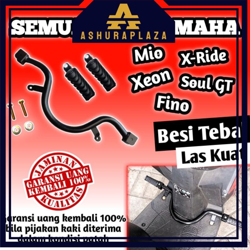 BARUU!!! Pijakan Kaki Bastep Footstep Depan Aksesoris Motor Yamaha Mio Sporty J Z Smile M3 S Soul GT