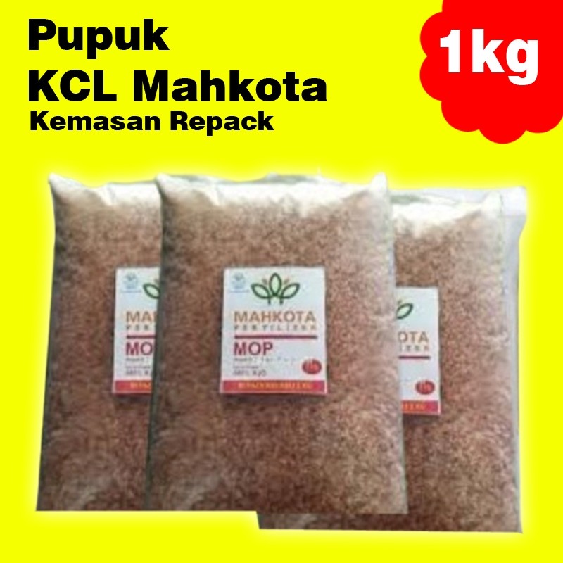 Pupuk KCL MAHKOTA kemasan 1 kg repack