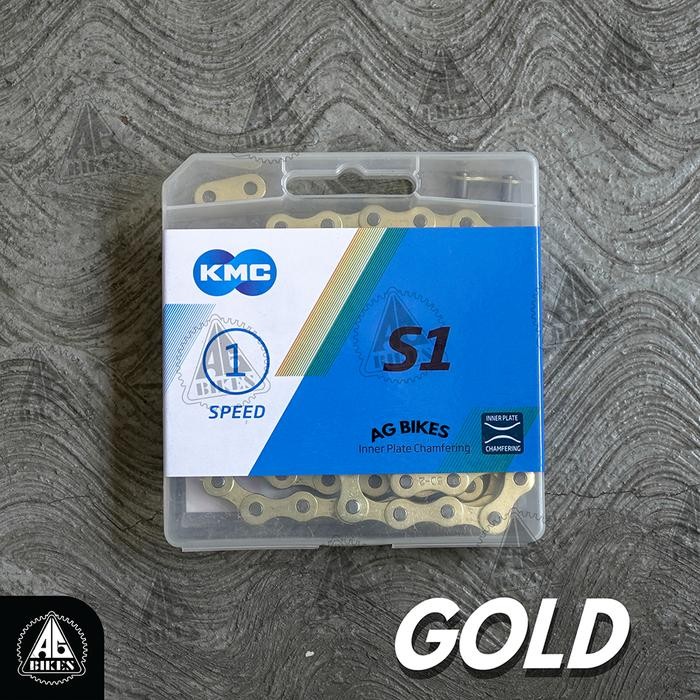 Rantai KMC Single Speed S1 - Gold