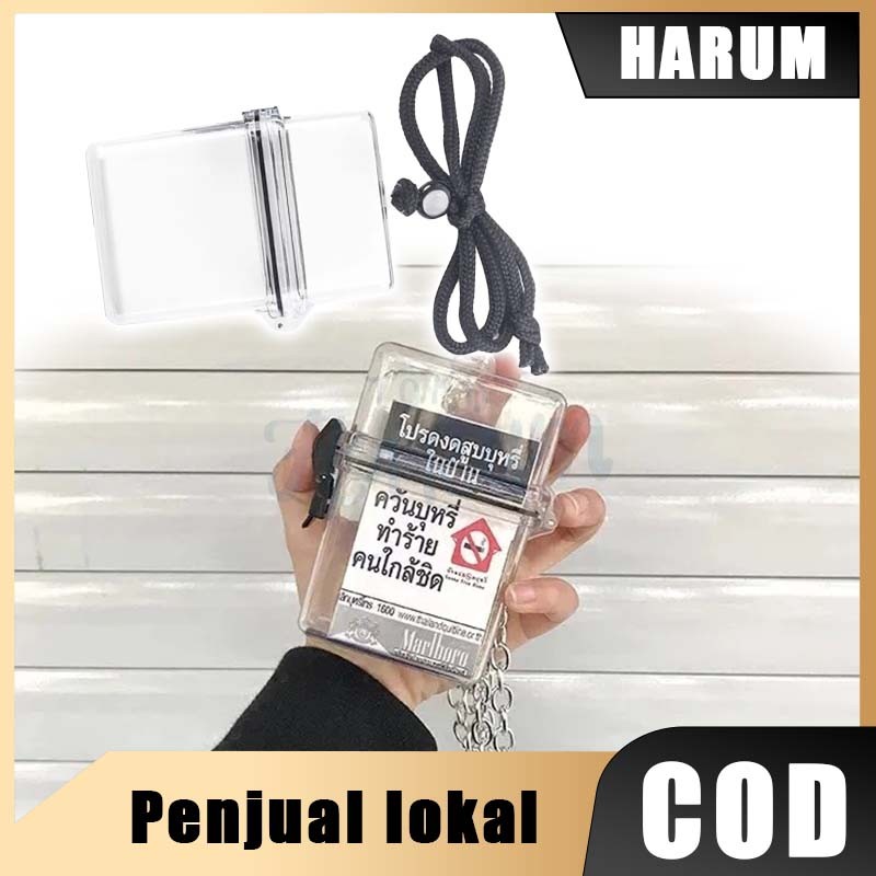 Transparan Plastik Portabel Photocards Holder Kotak Penyimpanan Kunci Uang Bahan Plastik Tahan Air