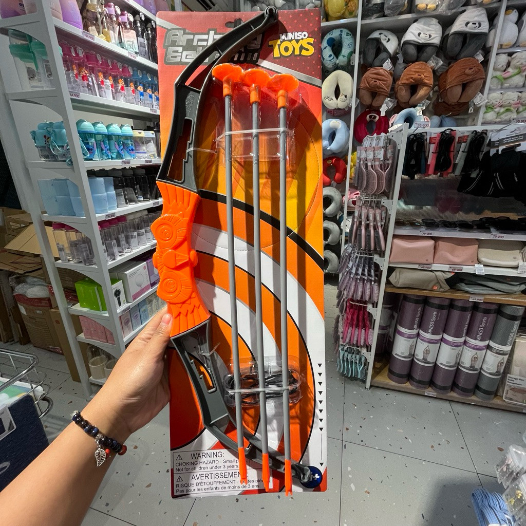 MINISO Toy Archery Set (4 pcs) (mainan panah) MAINAN ANAK DEWASA PANAH