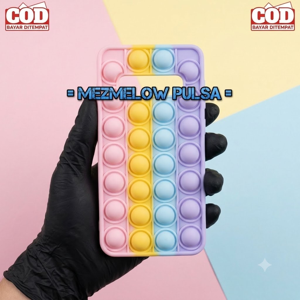 Case Lembut Soft Case POP IT Rainbow Case Silicone Casing SAMSUNG S10 BIASA
