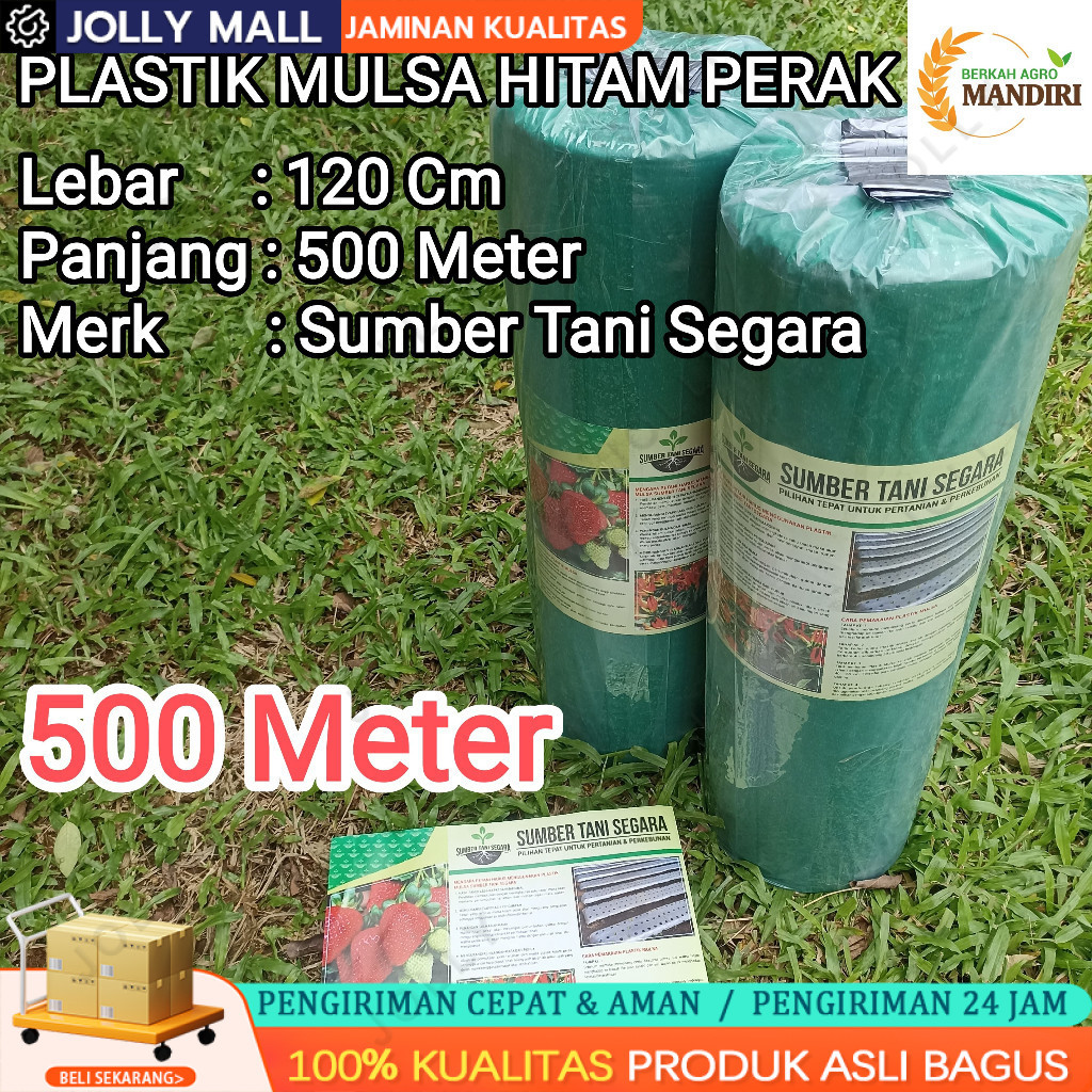 Plastik Mulsa Hitam Perak 500 Meter Untuk Pertanian