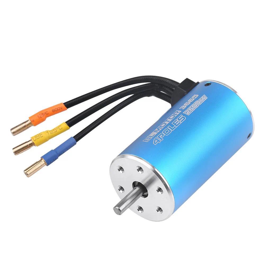 3665 2600KV 4 Poles Brushless Motor for Remote Control Car RC Boat