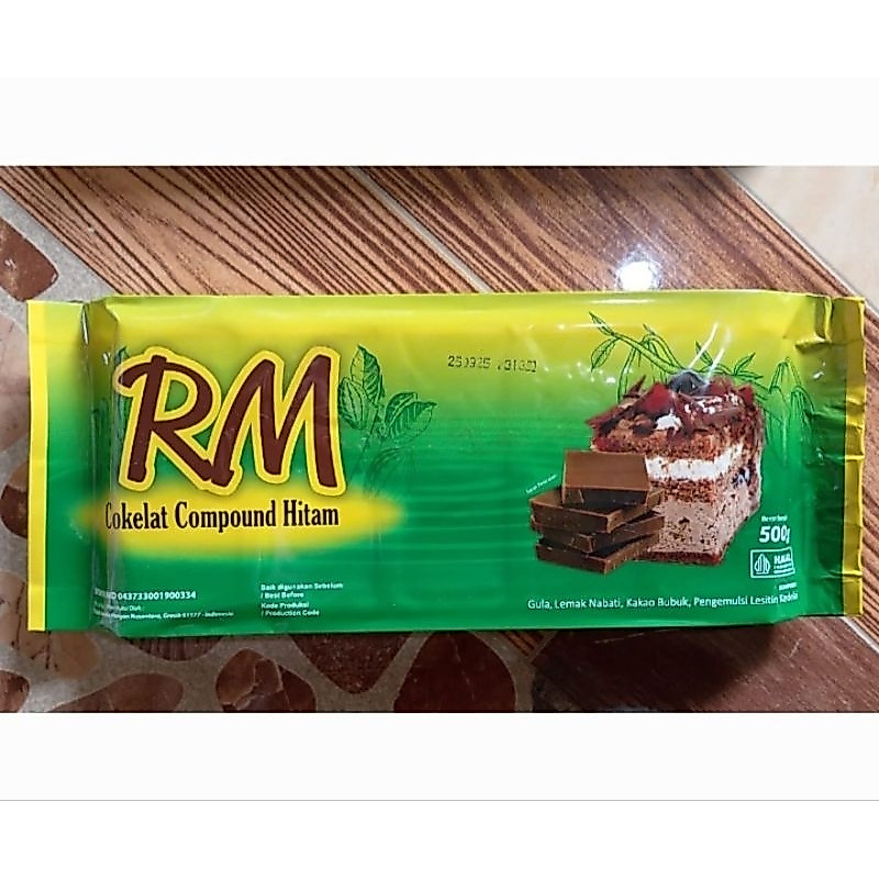 RM Compound Chocolate Batang 250 Gram / Coklat batangan RM 250gr / Dark Compound Chocolate / Cokelat