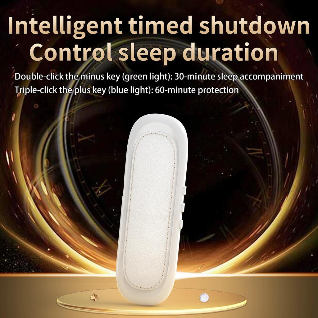 Bluetooth 5.4 Bone Conduction Sleep Speaker Under Pillow Dual Bone Conduction Speaker Playback Auto 