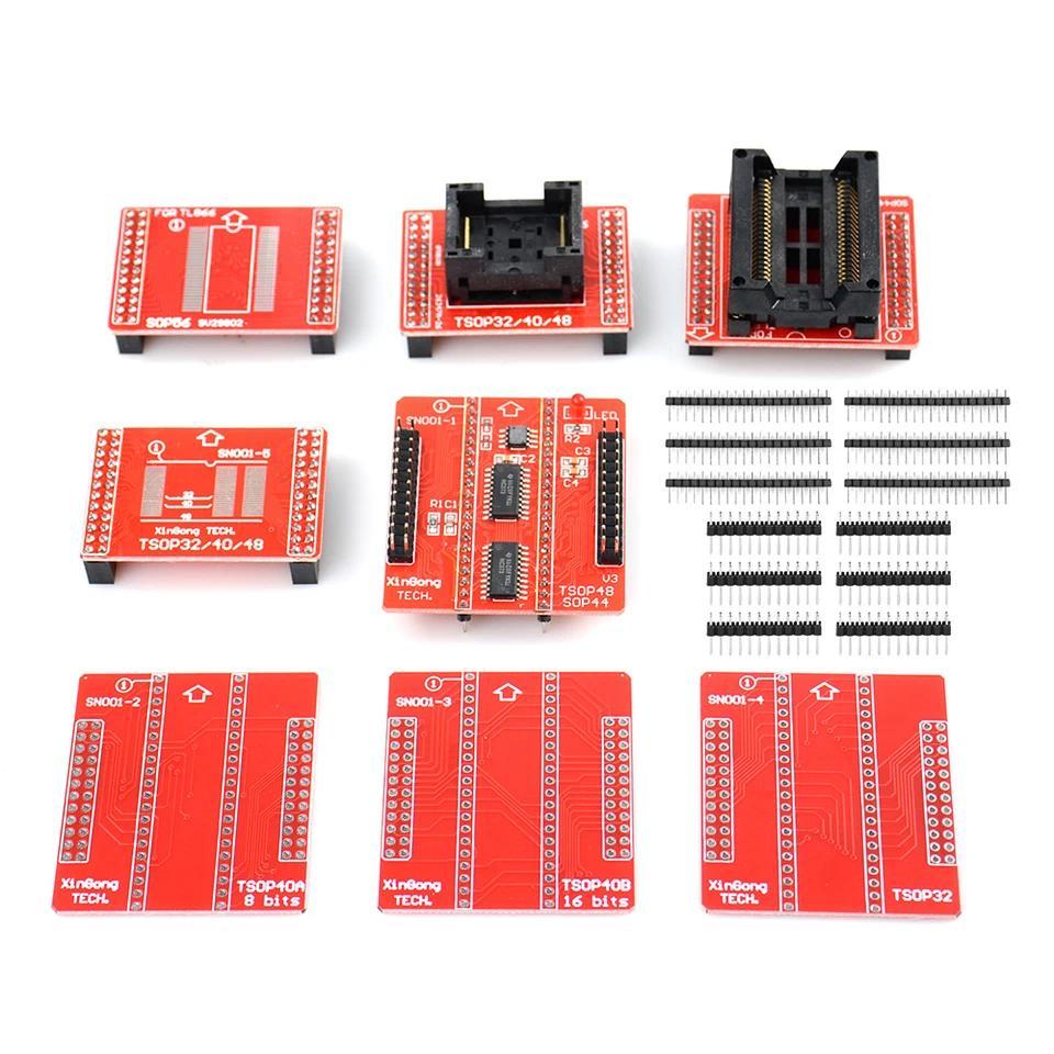 V3 TSOP48/40/32 socket SOP44 /56 adapter 8PCS of XGecu TL866II Plus MiniPro TL866CS/A Tl866 USB Univ