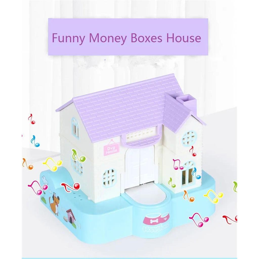 Funny House Piggy Banks Coins Storage Money Boxes Steal Dog Coin Bank Cartoon Home Decor For Kids Ro