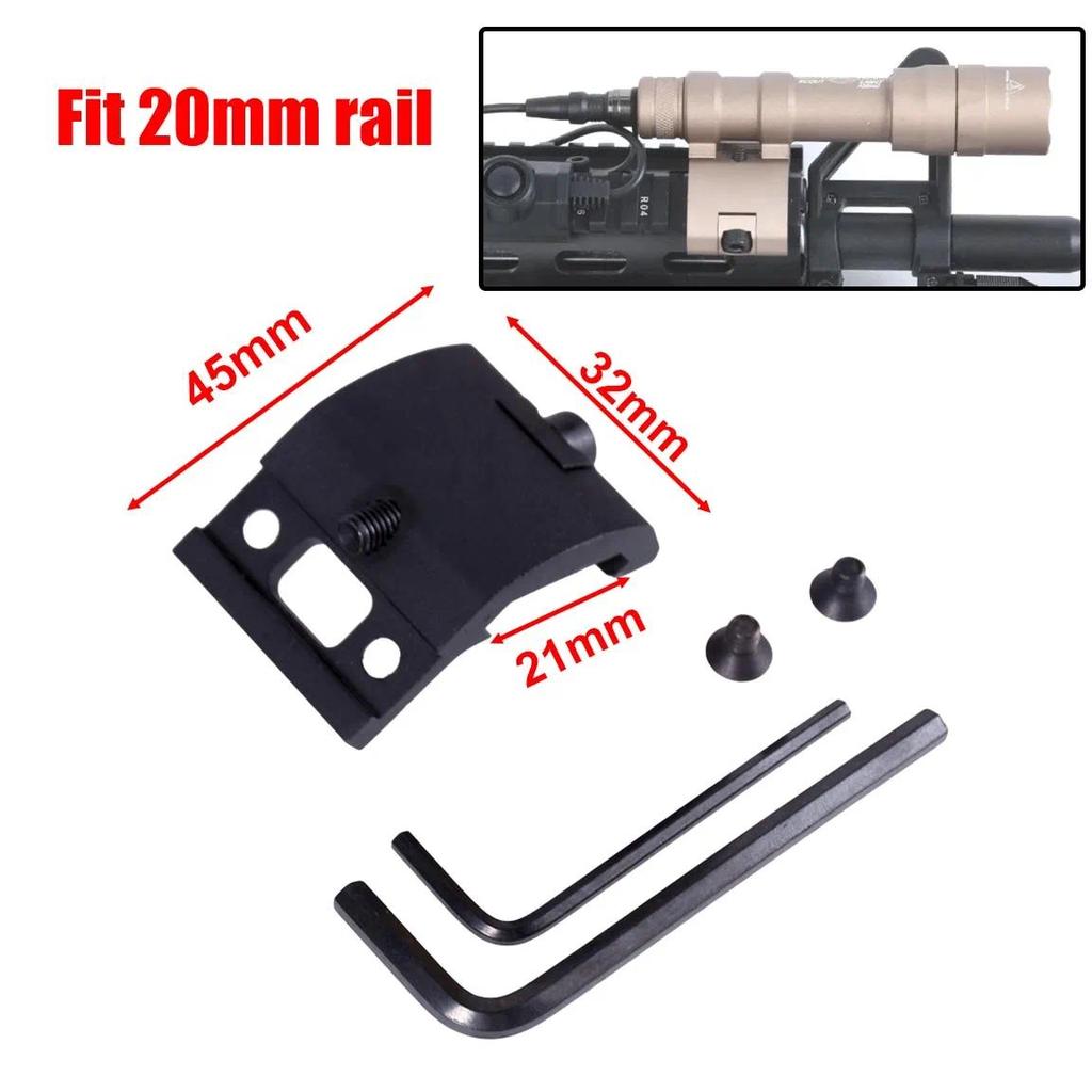 20mm Rail Offset Mount Fit Surefire Flashlight Sc*ut Light M600C M600B M300B M300C 20mm Picatinny Ra
