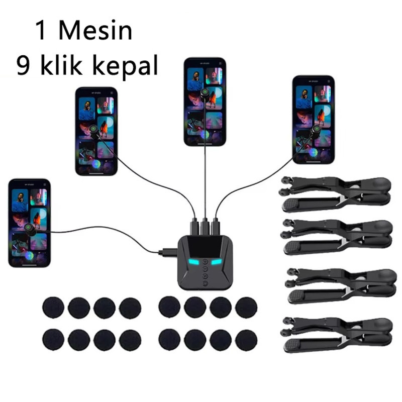 Alat Klik Otomatis Layar Handphone Auto Clicker Cocok untuk TikTok Bigo Mico Snack Video Semua Platf