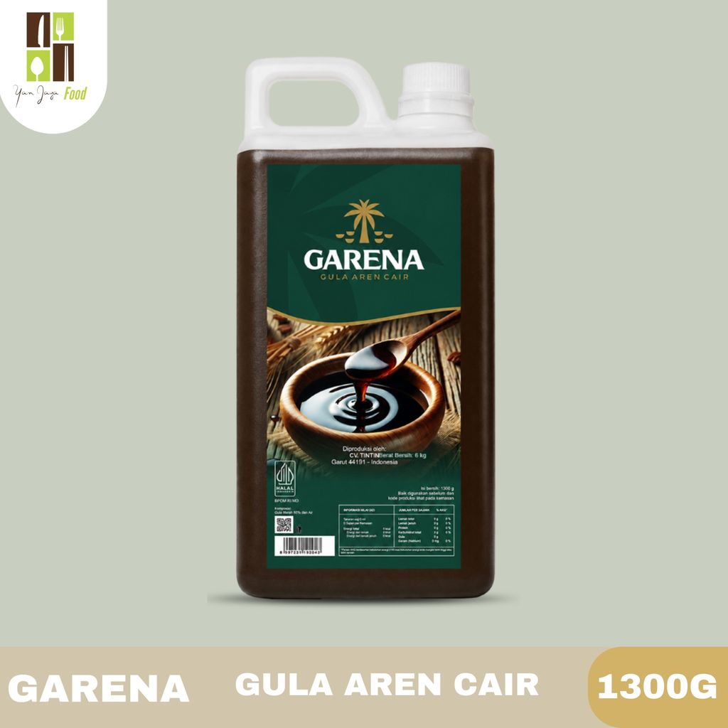 Garena Gula Aren Cair 1300g / Palm Sugar Syrup / Gula Aren Liquid / Sirup Gula Aren / Gula Merah / G
