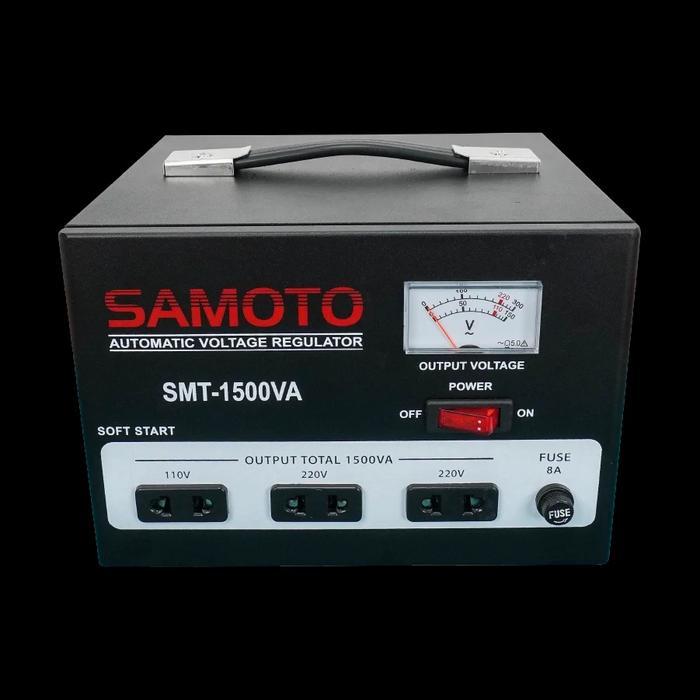 Avr Penstabilizer listrik Stabilizer Samoto motor 1500 Va SMT POWER SMT-1500 SMT 1500VA SMT-1500VA T
