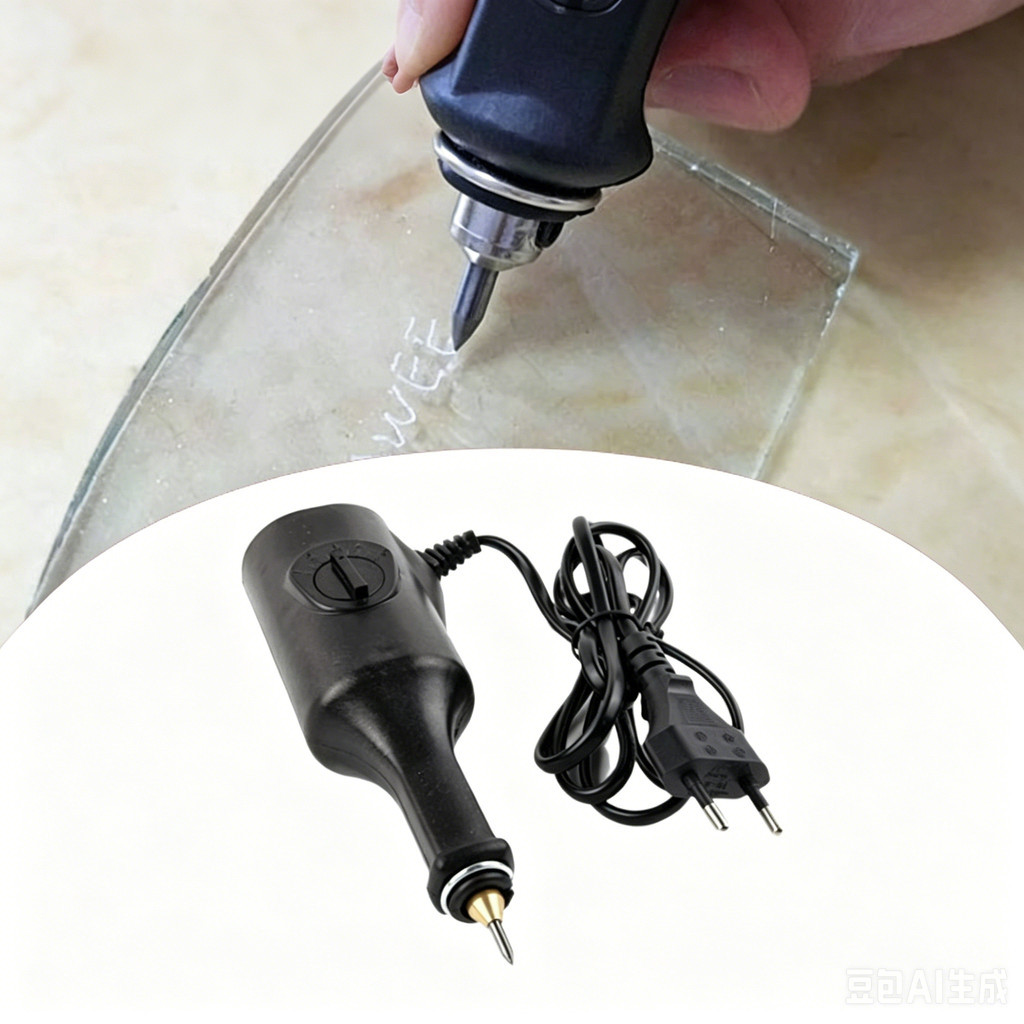 Alat Grafir Ukir Elektrik Mini Mata Bor 1mm Presisi Mesin Ukir untuk Perhiasan Logam Kaca