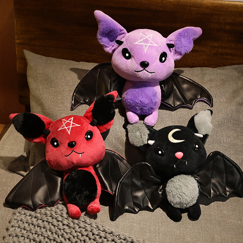 Boneka Kelelawar Iblis Baru, Boneka Halloween, Boneka Anak-anak