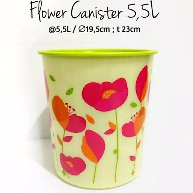 tupperware toples 5 L flower canister