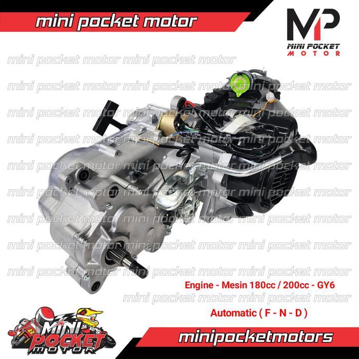 Mesin ATV 200cc Engine ATV 200cc GY6 Mesin Set 180cc ATV - Buggy AT