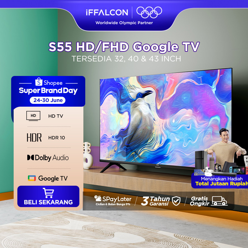 TP iFFALCON by TCL S55 Series Google TV (Android 14) Smart Digital - HD/FHD - HDR 10 - Dolby Audio -