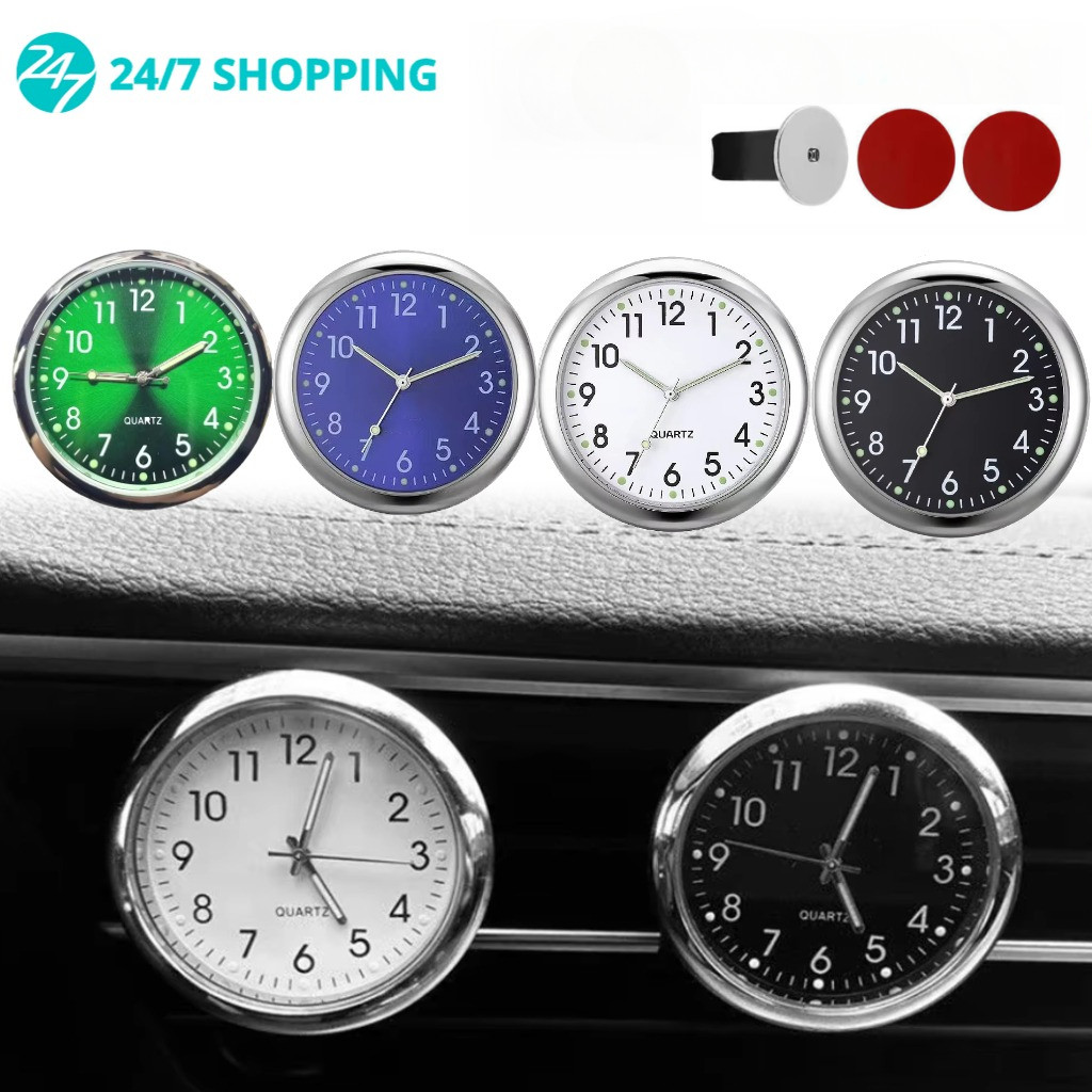 Luminous Jam Mobil Analog Dashboard Digital Jam Elektronik Tempel Dashboard Mobil Universal