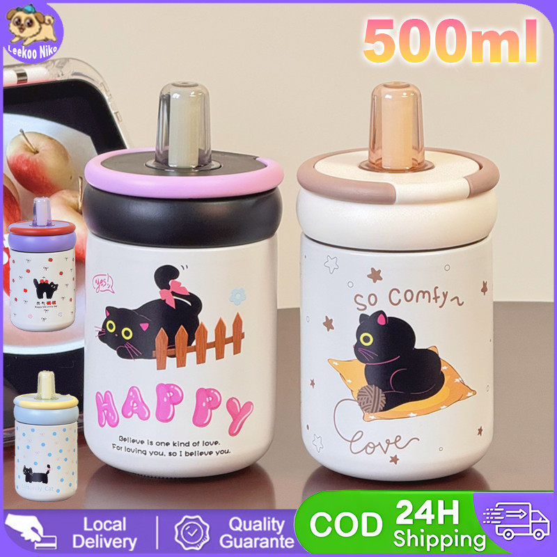 Termos Stainless Steel 316 / Termos 500 ml / Termos Kucing Lucu / Termos Anak-Anak / Termos Genggam