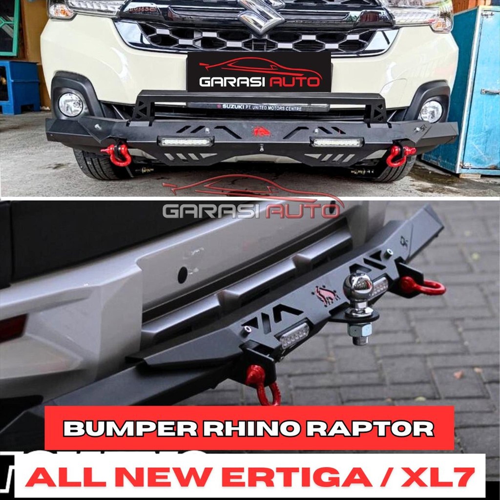 Tanduk Depan Towing Belakang All New Ertiga XL7 Bumper Rhino Raptor