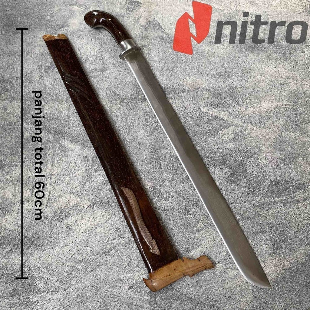 (markas) GOLOK PANJANG BAJA PER 60 cm ASLI BAJA