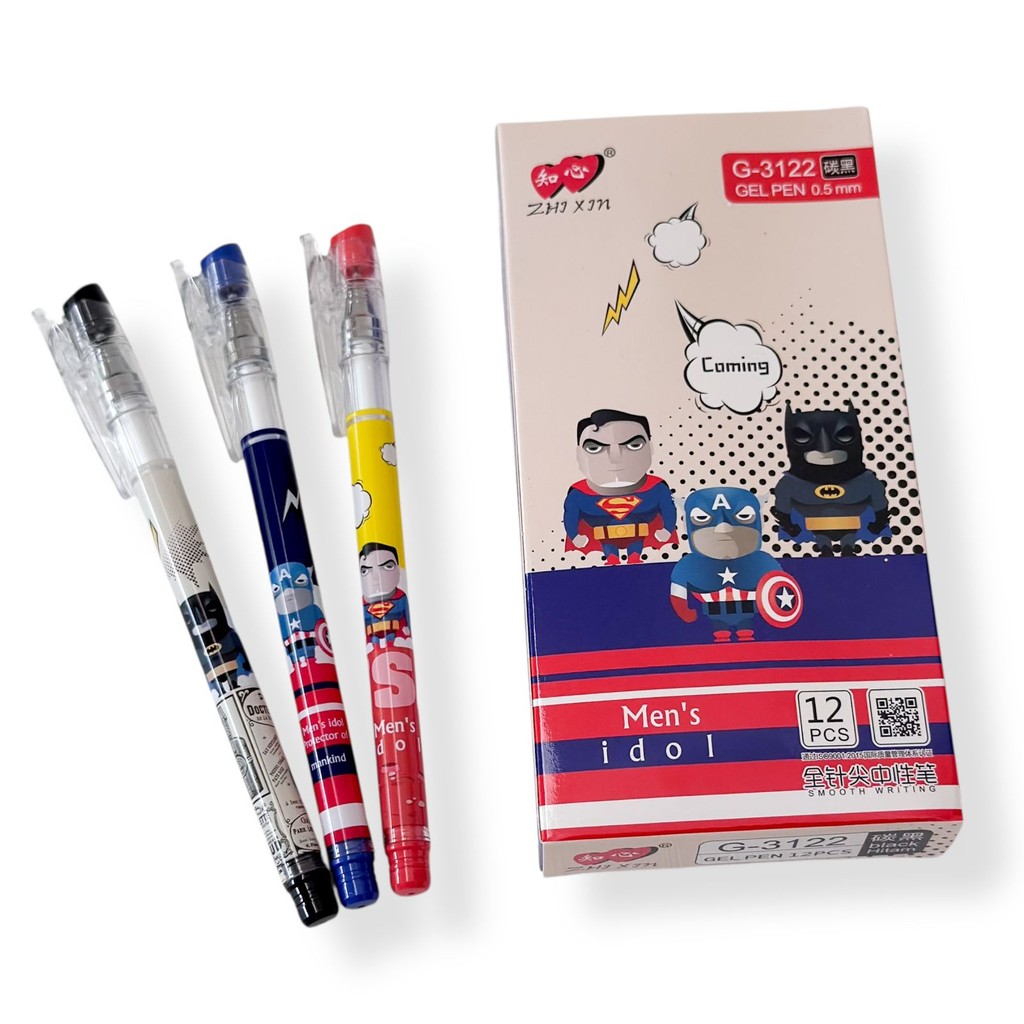 

BOLPEN HITAM GEL O.5MM UNIK / BOLPOIN GEL 0.5MM ZHIXIN