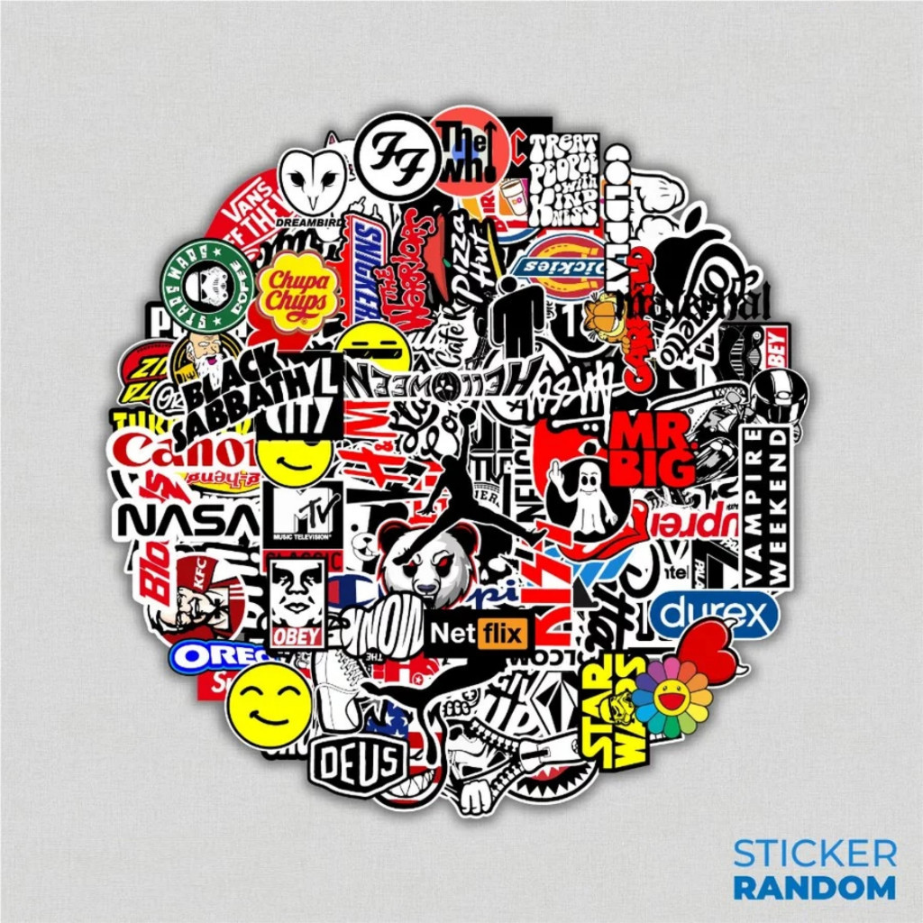 

STICKER AESTHETIC ISI STICKER RANDOM STICKER APPAREL STICKER BAND ANTI AIR UNTUK LAPTOP CASE TUMBLER KOPER HP HELM