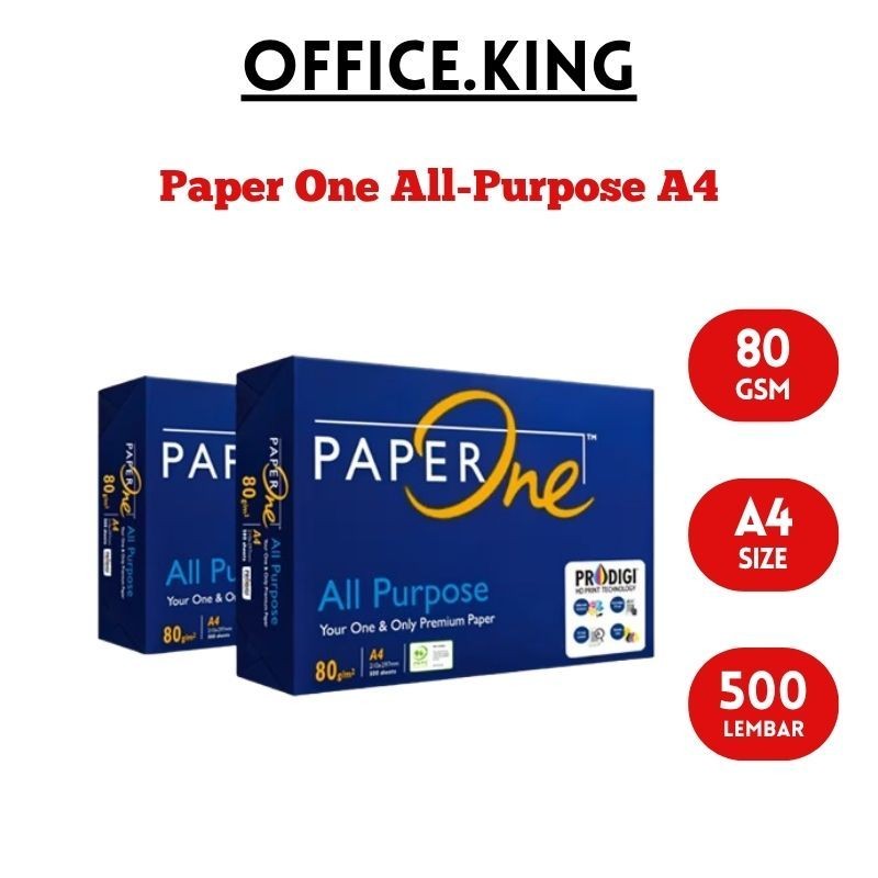 

Paper One paperone ukuran A4 80 Gram All Purpose - Photocopy paper