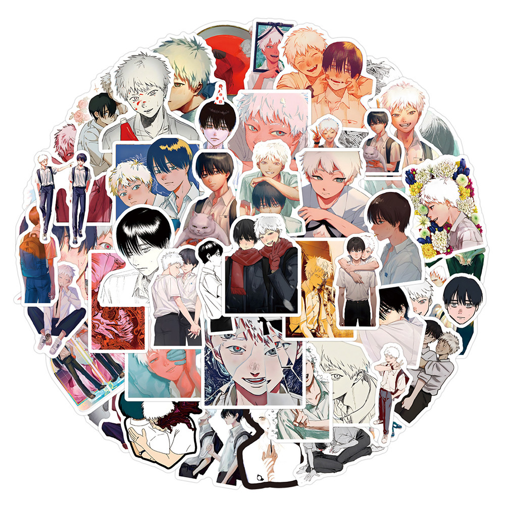 

50pcs The Summer Hikari Died Stickers Cool Yoshiki Hikaru Sticker Laptop Bike Skateboard Suitcase Bike Aesthetics Decals