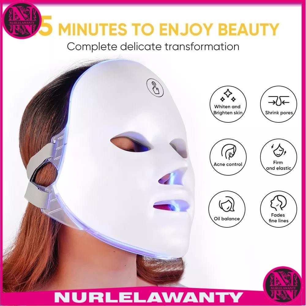 

- KUWTIE Masker LED Facial Mask Photon Therapy 7 Color 500mAh - KWT-12 -