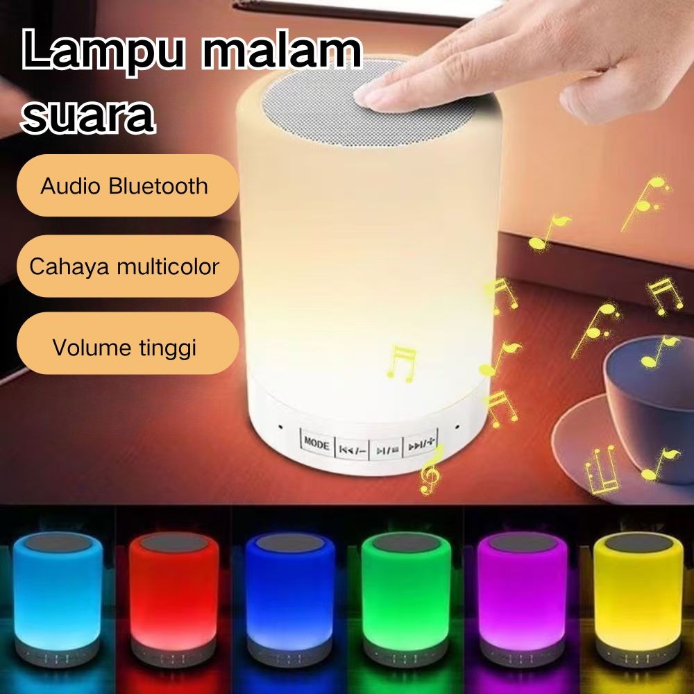 Lampu Speaker Bluetooth Speaker Bluetooth + Lampu Tidur Speaker Bluetooth Lampu Tidur Smart Touch Po