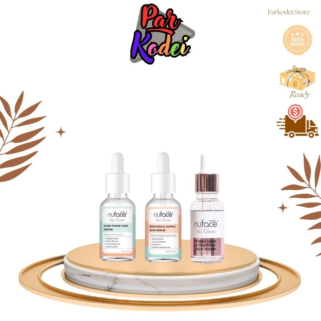 NuFace Nu Glow Brighten & Supple Skin I NuFace Nu Glow Acne Prone Care I NuFace Nu Glow Hydra Lock &