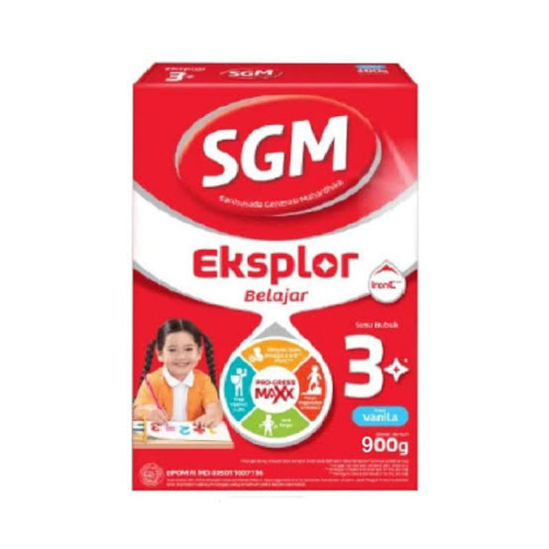 Sgm Susu Eksplor 3 Plus Vanila Box 900Gr