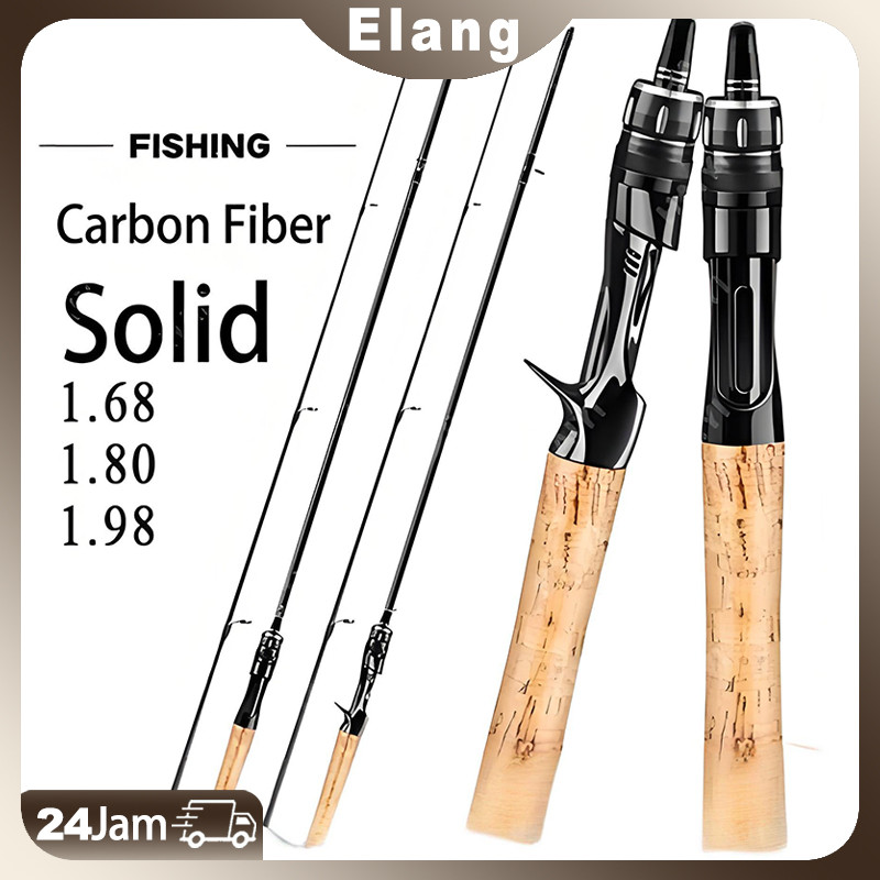Joran UL carbon 168M/1.8M/1.98M lentur 3-6Lbs carbon padat/Joran ultralight UL Ajiro sakura 3-6lb fi