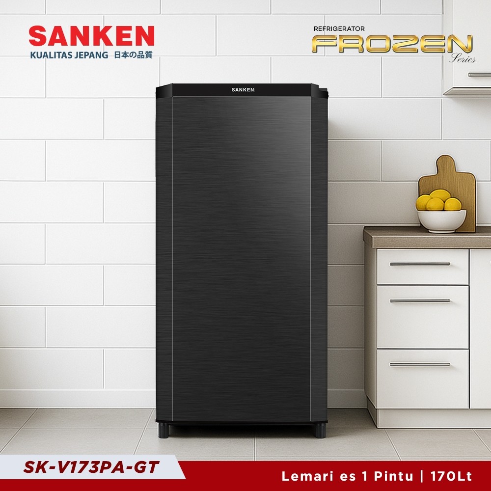 Sanken Kulkas Satu Pintu SK-V173PA-GT Grey Titanium