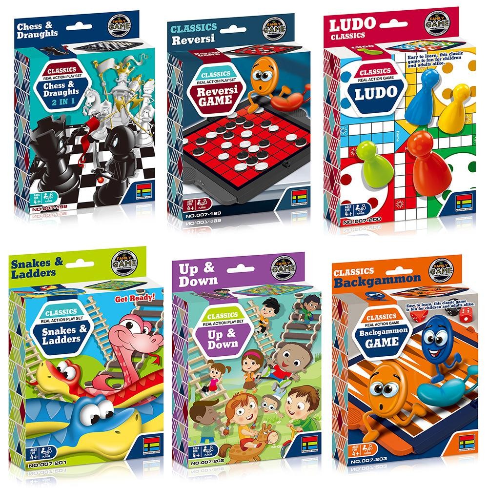[LOGU] Mainan Papan Board Game Catur, Othello, Ludo, Ular Tangga. Permainan Klasik anak dan Dewasa