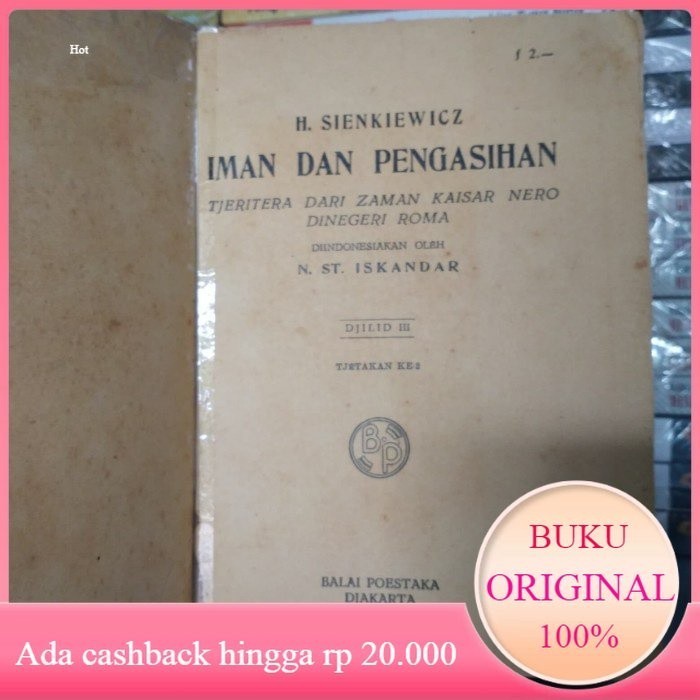 Buku Teologi Kristen Antik Lawas 1948 IMAN DAN PENGASIHAN 3 Seinkiewic Bekas