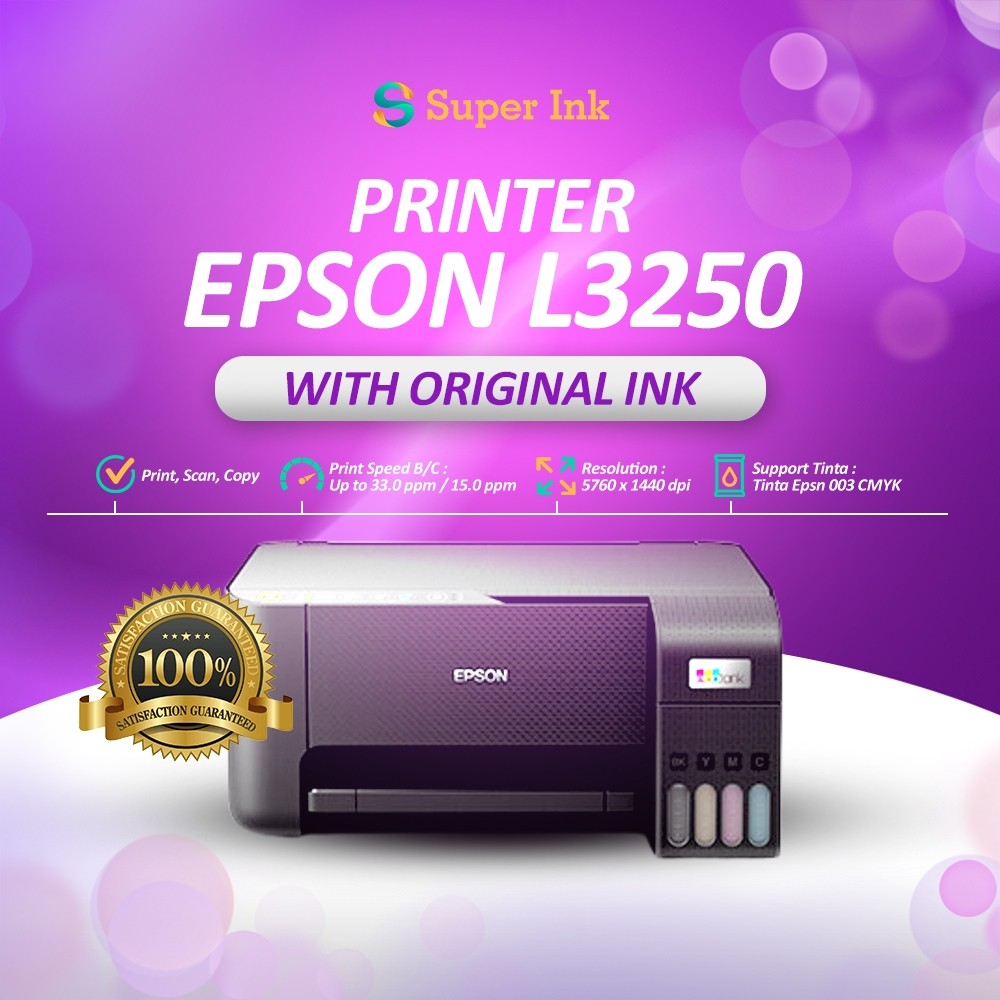 

Printer Epson L3250 - Print Scan Copy Wireless Ecotank All-In-One