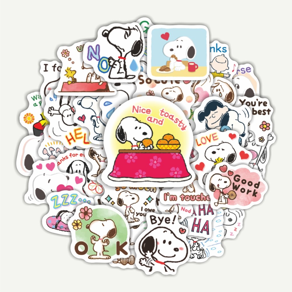

Sticker Pack Stiker Kartun Snoopy V42 | Sticker TUMBLR | Stiker LAPTOP KOPER HELM