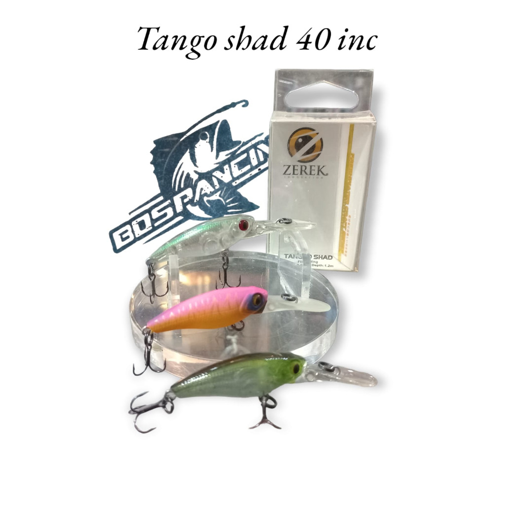 Umpan ZEREK Tango Shad 40mm/umpan mancing UV active