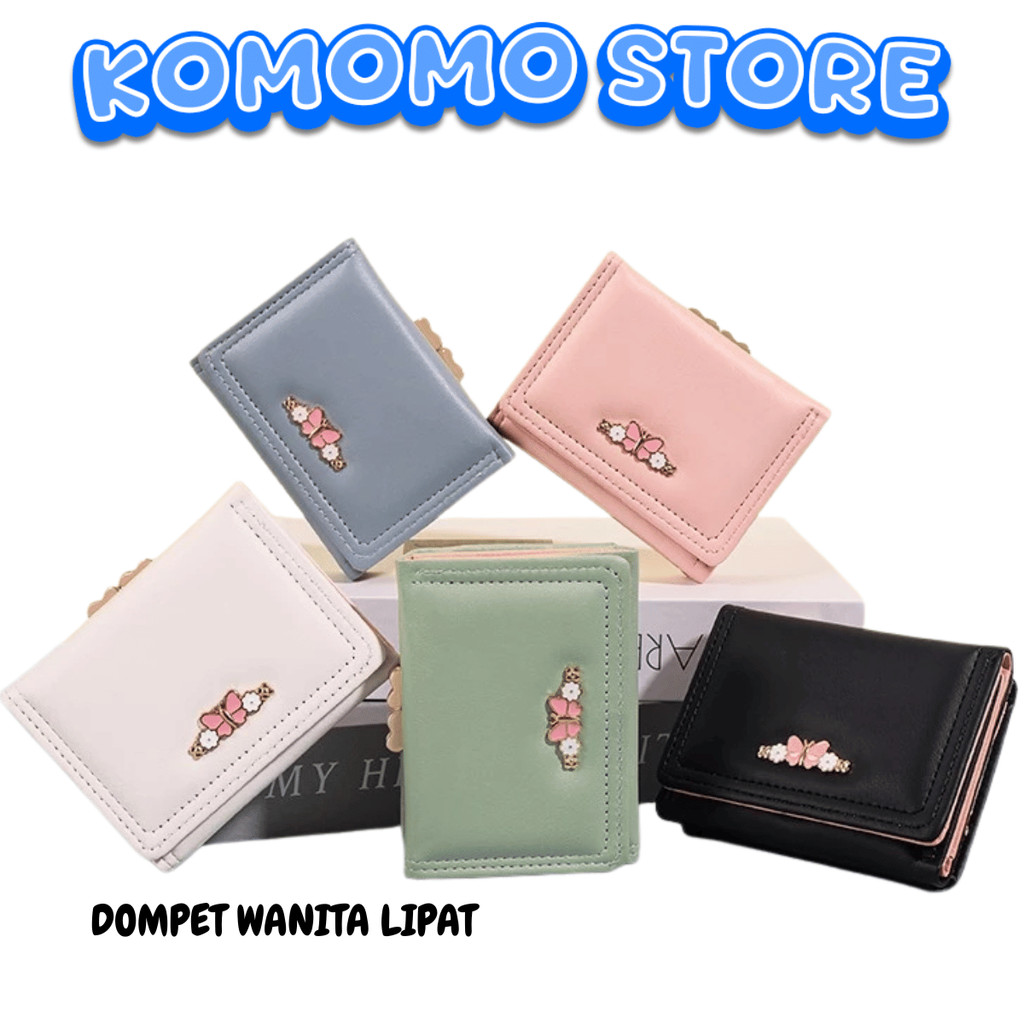 KMM DOMPET WANITA LIPAT 890 DOMPET KOIN PEREMPUAN KOREAN STYLE LUCU AESTHETIC DOMPET IMUT IMPOR