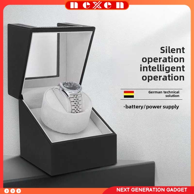 Watch Winder Pemutar Jam Tangan Otomatis 1 Slot Dual Power 13cm - IG-160