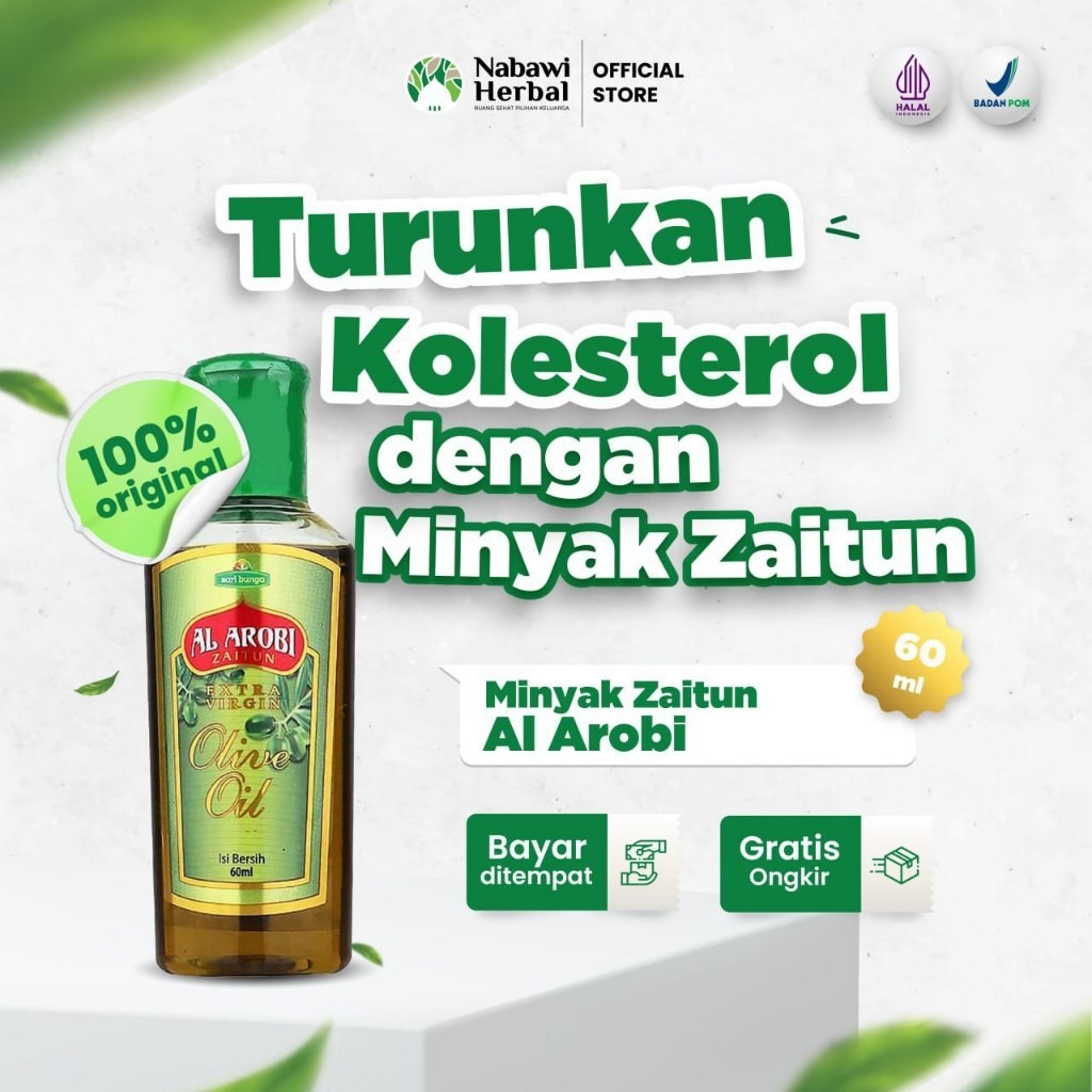 

AL AROBI - Minyak Zaitun Extra Virgin Perasan Pertama 60ml