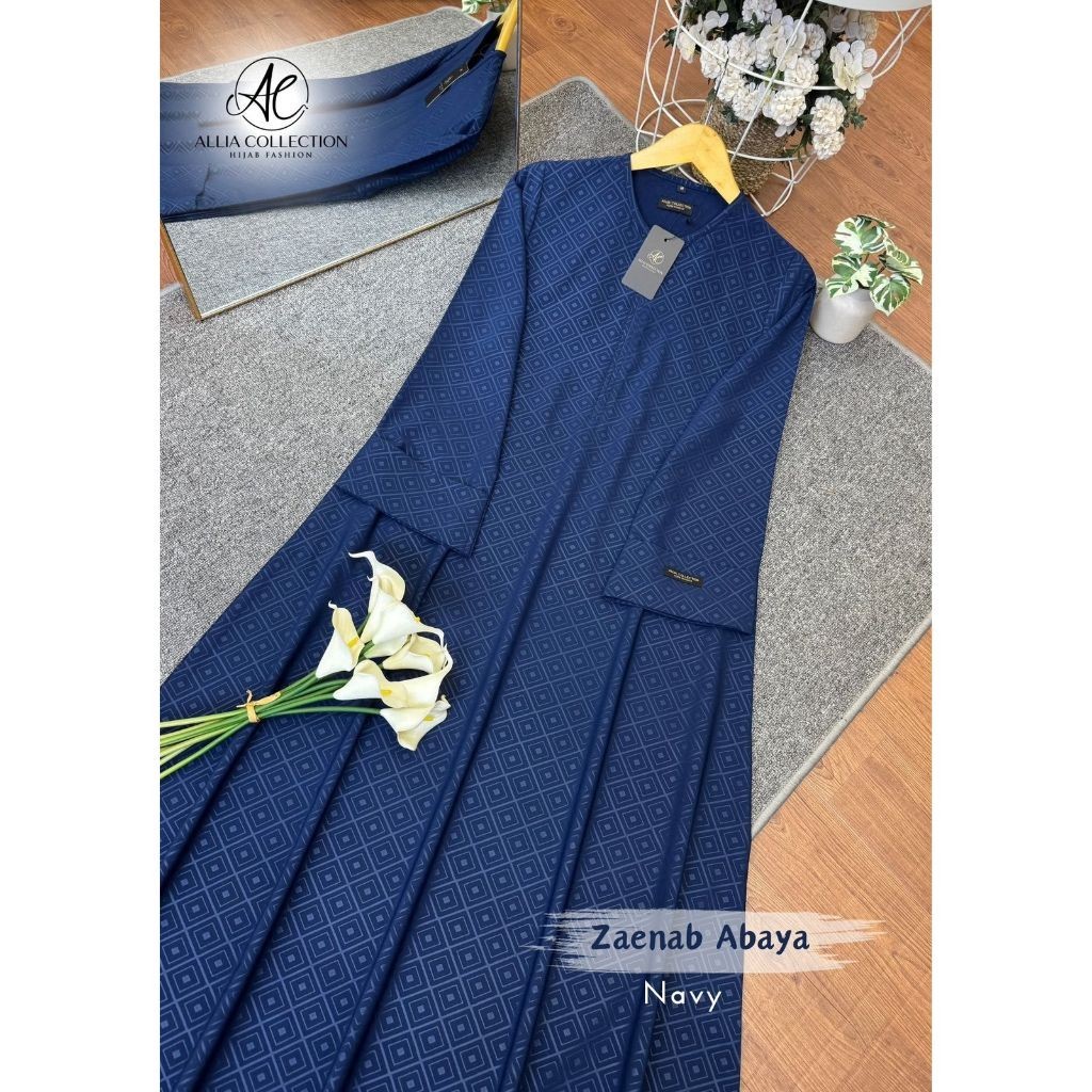 Zaenab Abaya by Allia Collection | gamis dress cantik syari murah ekonomis mewah