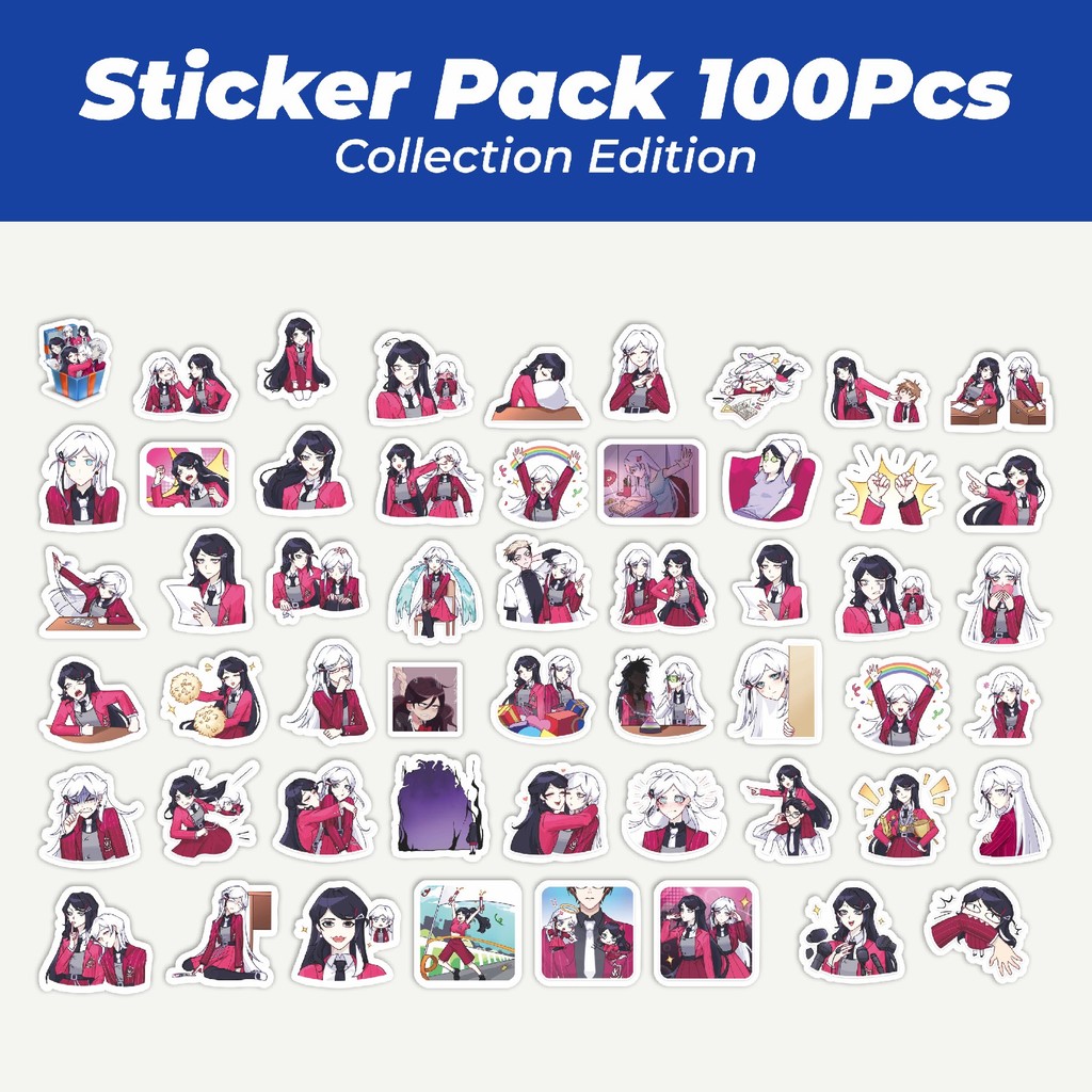 

Hot Stiker Kartun Twins Vee & Kate Lucu Anti Air Stikers Berperekat Waterproof Sticker Decal Buat Motor Helm Buku Journal Koper Casing HP Laptop Botol Minum