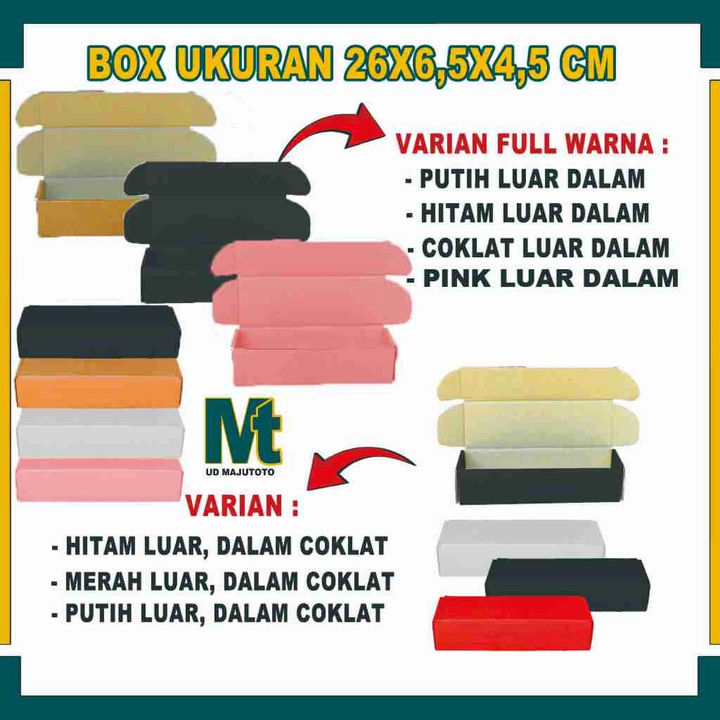 

Box 26x6,5x4,5 Cm / Box Lipat Samping / Mini Gift Box / Kardus Polos