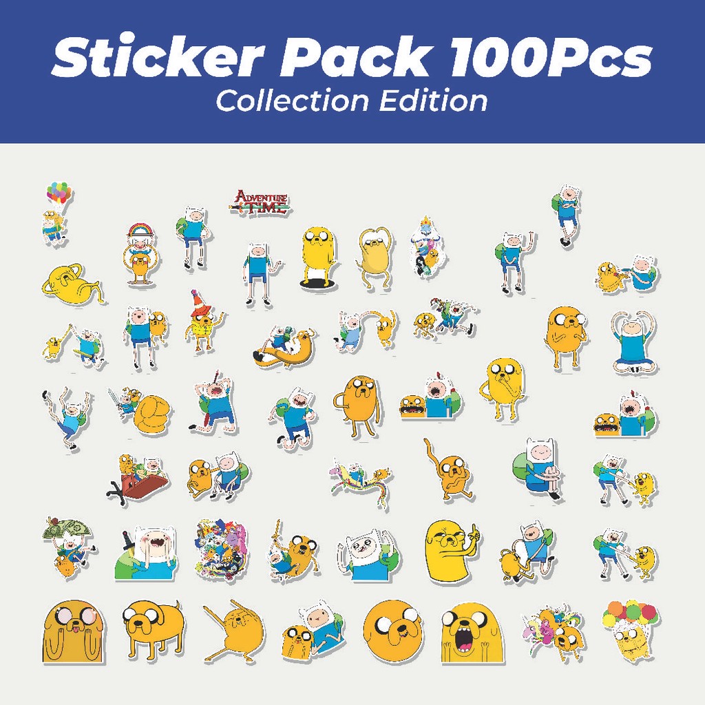 

Hot Stiker Kartun Adventure Time With Finn & Jake Lucu Anti Air Stikers Berperekat Waterproof Sticker Decal Buat Motor Helm Buku Journal Koper Casing HP Laptop Botol Minum