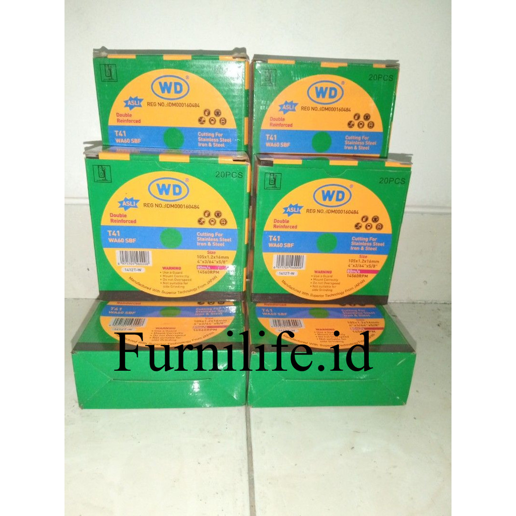 Mata Gerinda Potong WD 4 Inch | Batu Gerinda Potong WD 4 Inch | Batu Gerinda Potong Besi WD 4 Inch
