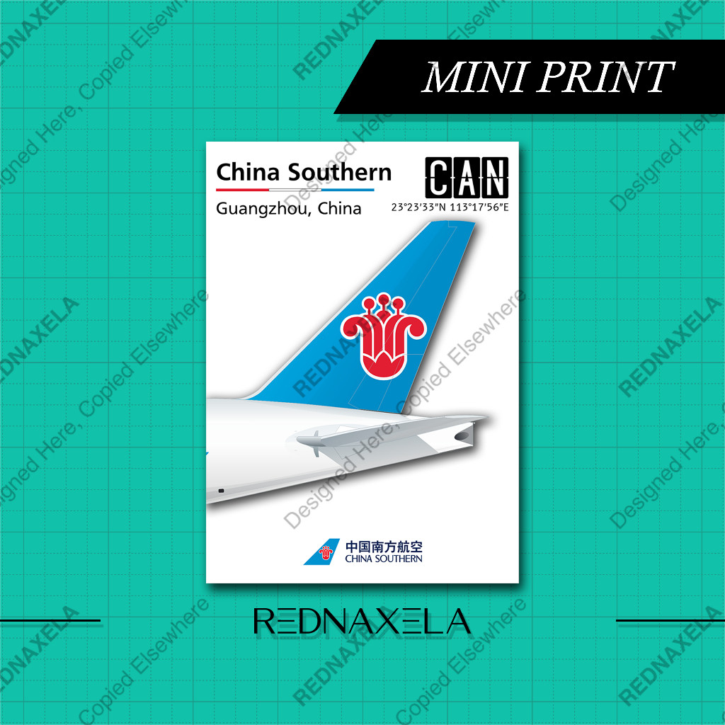 

Mini Print A6 - China Southern Wall Desk Decorative Mini Poster