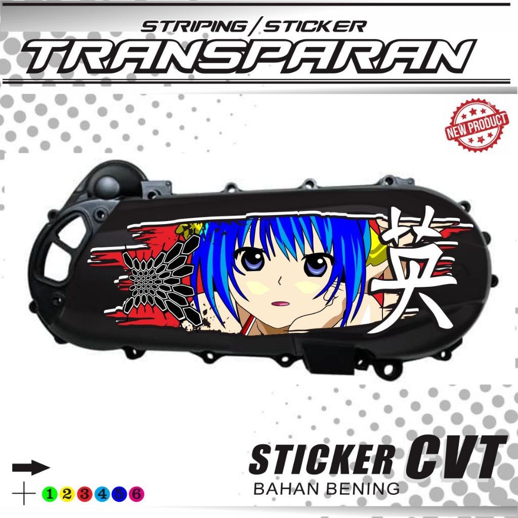 STIKER BUAT MOTOR STIKER KEREN CVT TRANSPARAN MOTIF